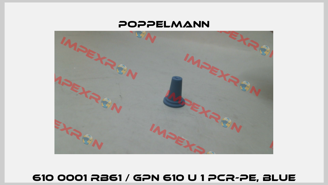 610 0001 RB61 / GPN 610 U 1 PCR-PE, blue Poppelmann