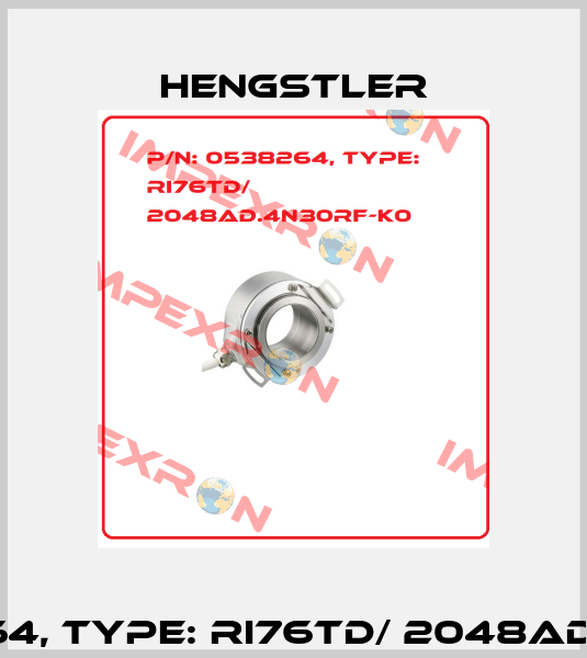p/n: 0538264, Type: RI76TD/ 2048AD.4N30RF-K0 Hengstler
