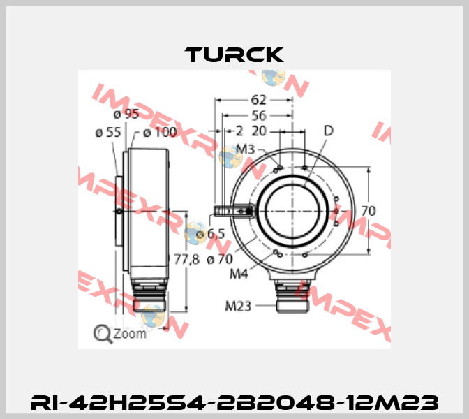 RI-42H25S4-2B2048-12M23 Turck