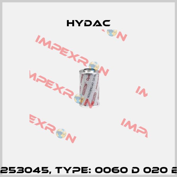 Mat No. 1253045, Type: 0060 D 020 BH4HC /-V Hydac