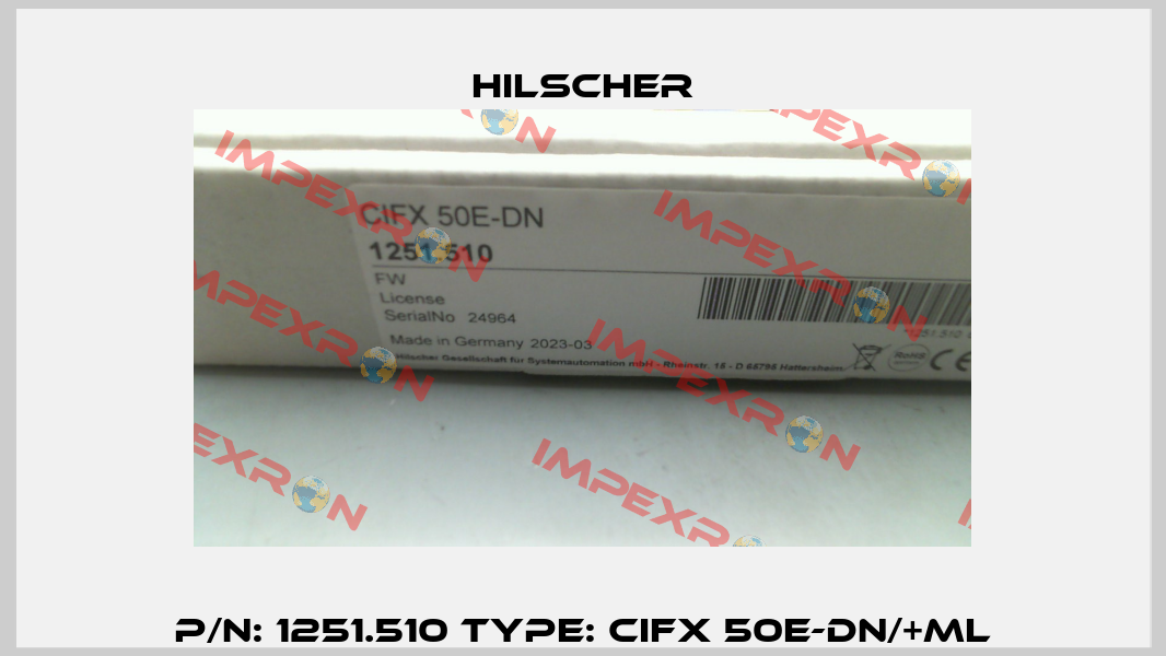 P/N: 1251.510 Type: CIFX 50E-DN/+ML Hilscher