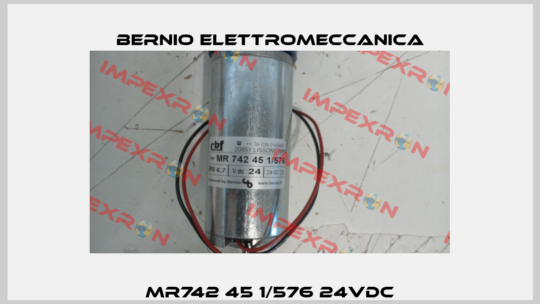MR 742 45 1/576  24VDC BERNIO ELETTROMECCANICA