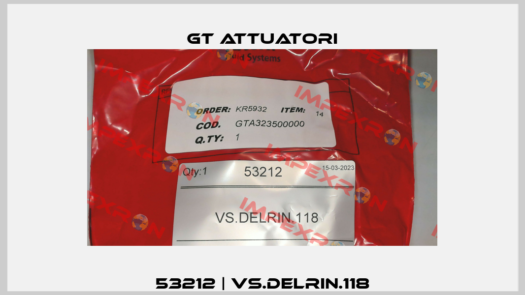 53212 | VS.DELRIN.118 GT Attuatori